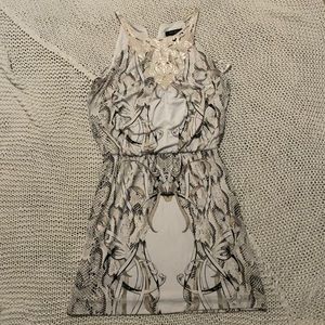 Gold and white dress